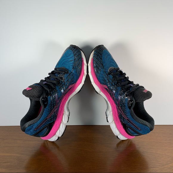 Asics - Gel Nimbus Athletic Shoes Blue Pink - Women’s 6.5 - Picture 6 of 8